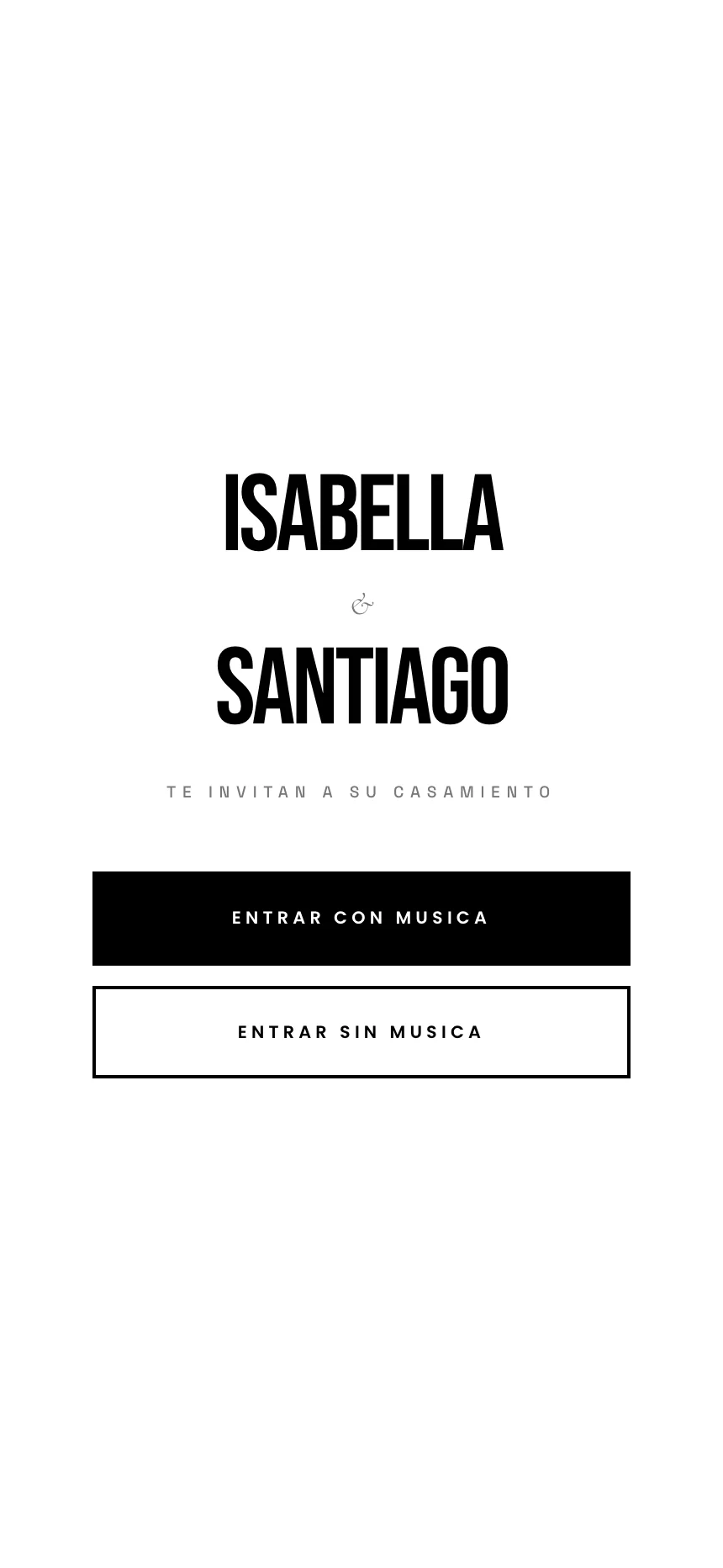 Invitación digital Monochrome