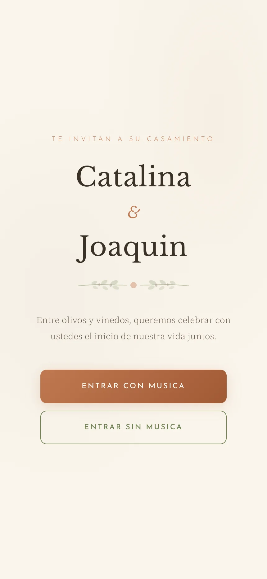 Invitación digital Toscana